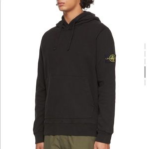 Stone Island Classic Black Hoodie Mens Small